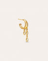 Double Drip Gold Single Earring