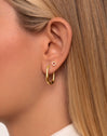 Doughnut Gold Single Earring