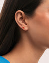 Single Earring Gambita Silver Gold Plated