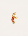 Single Earring Gambita Silver Gold Plated