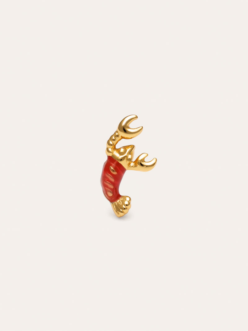 Single Earring Gambita Silver Gold Plated