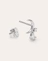 Luna Spark Silver Single Earring