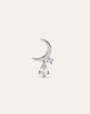 Luna Spark Silver Single Earring