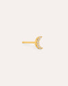 Mini Moon Spark Gold Single Earring