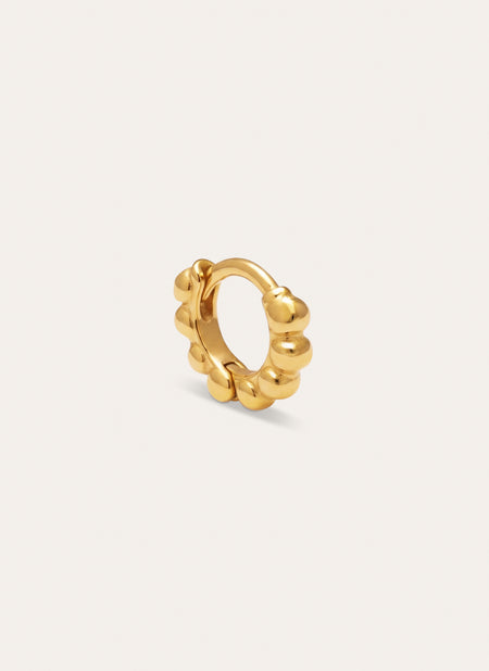 Single Earring Pebbles XS Steel Gold Plated