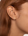 Sleek Gold Single Earring