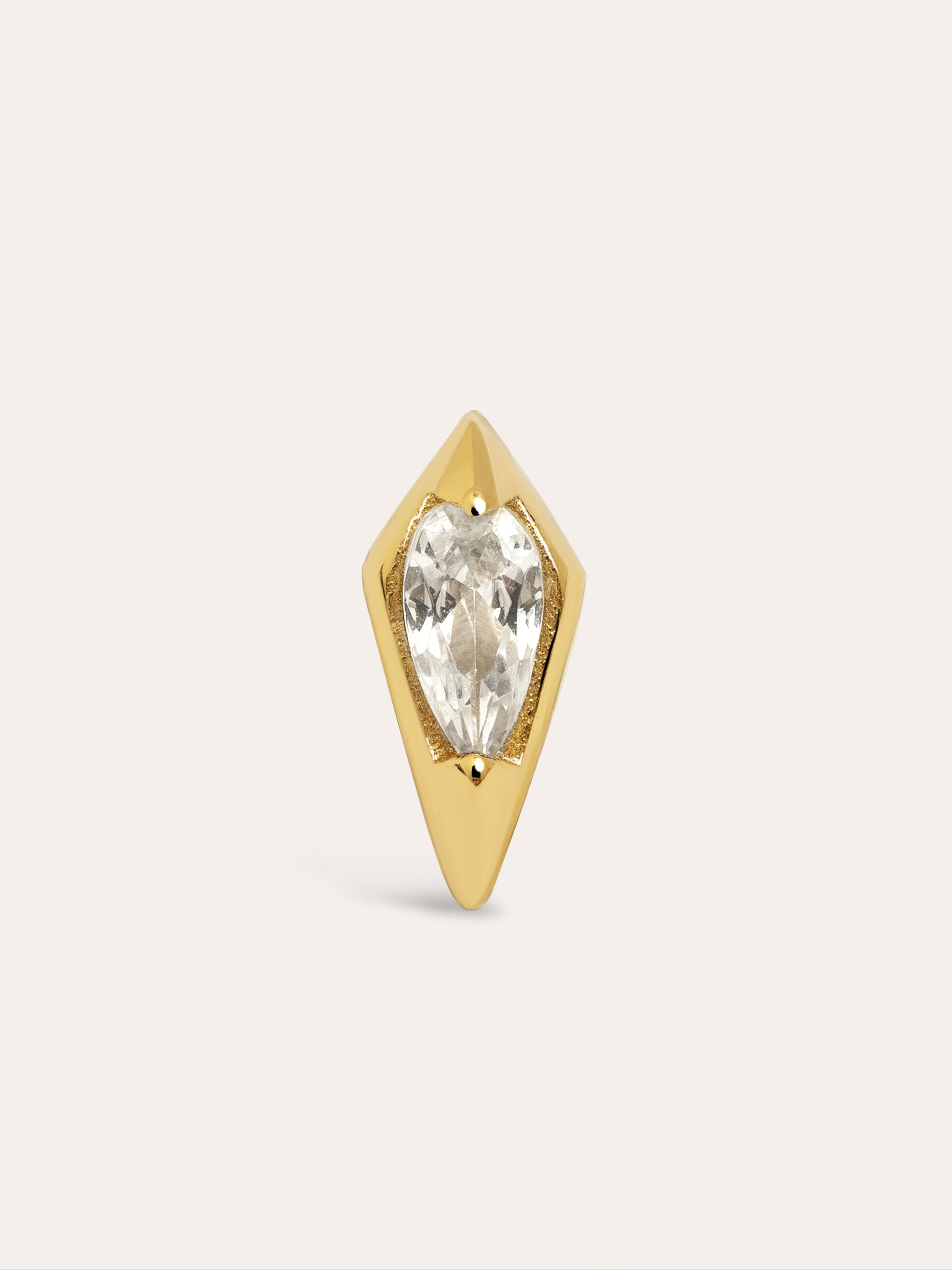 Sleek Gold Single Earring