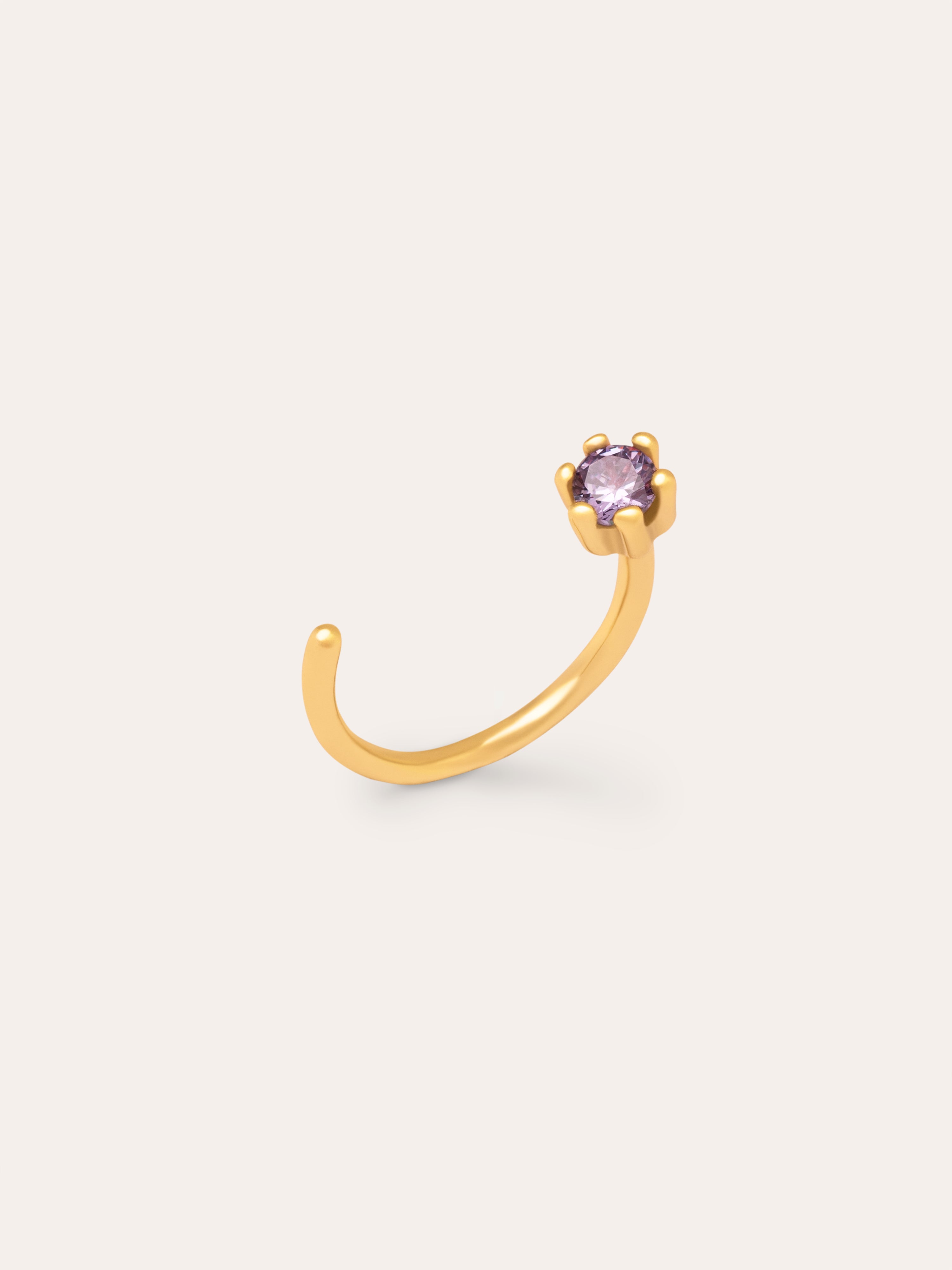 Sophie Lavender Gold Single Earring