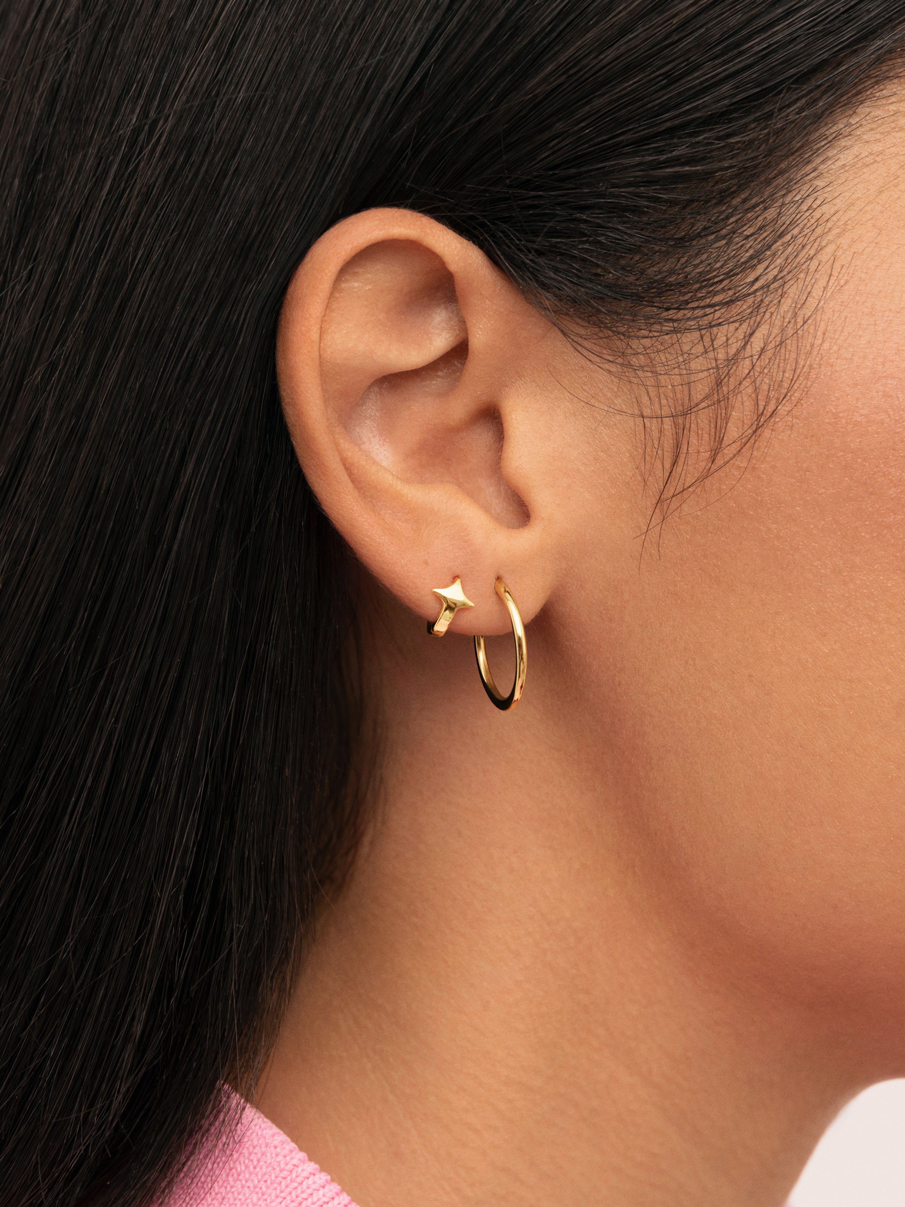Tiny Star Single Gold-Plated Single Earring
