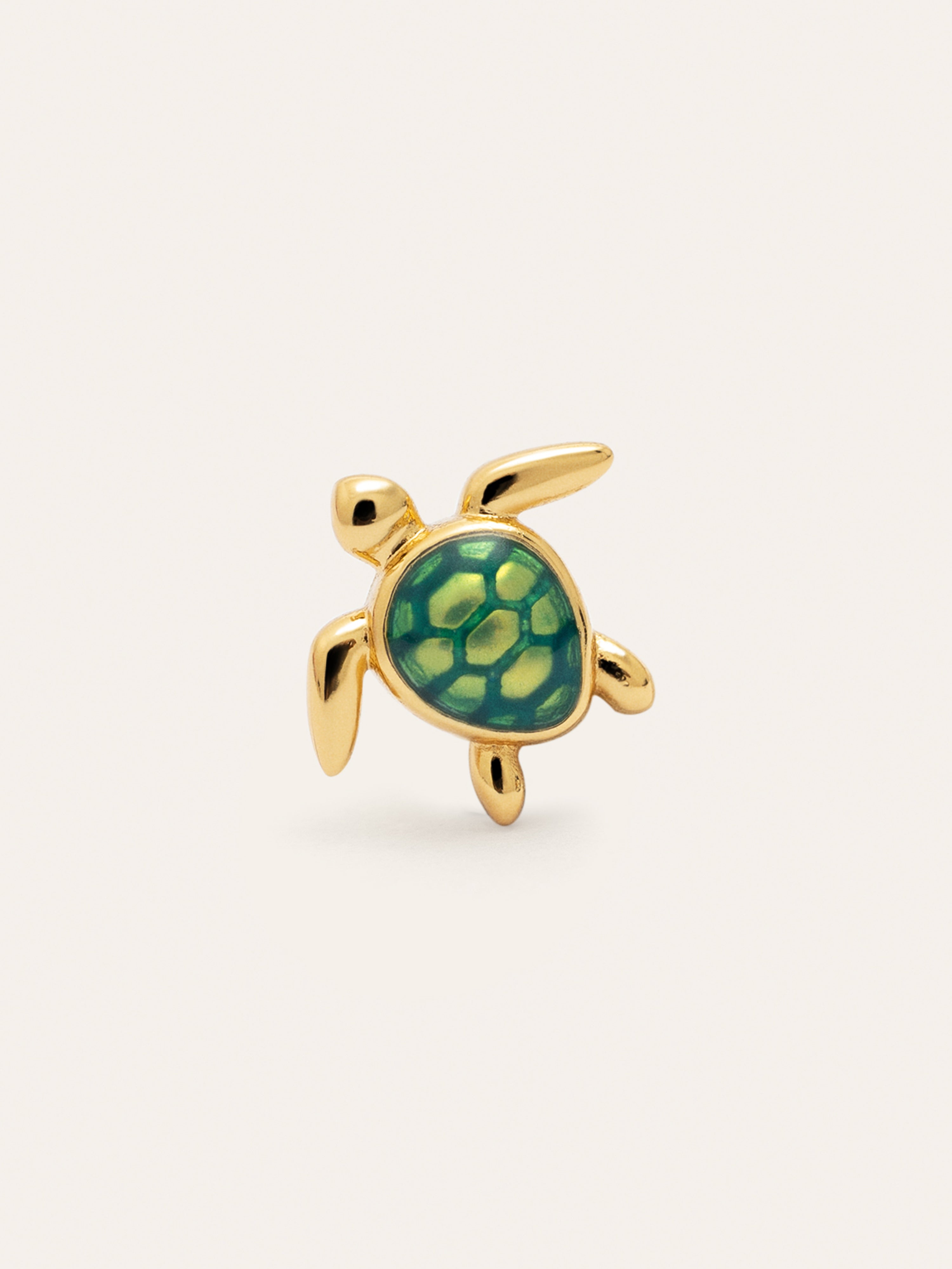 Turtle Gold Single Earring