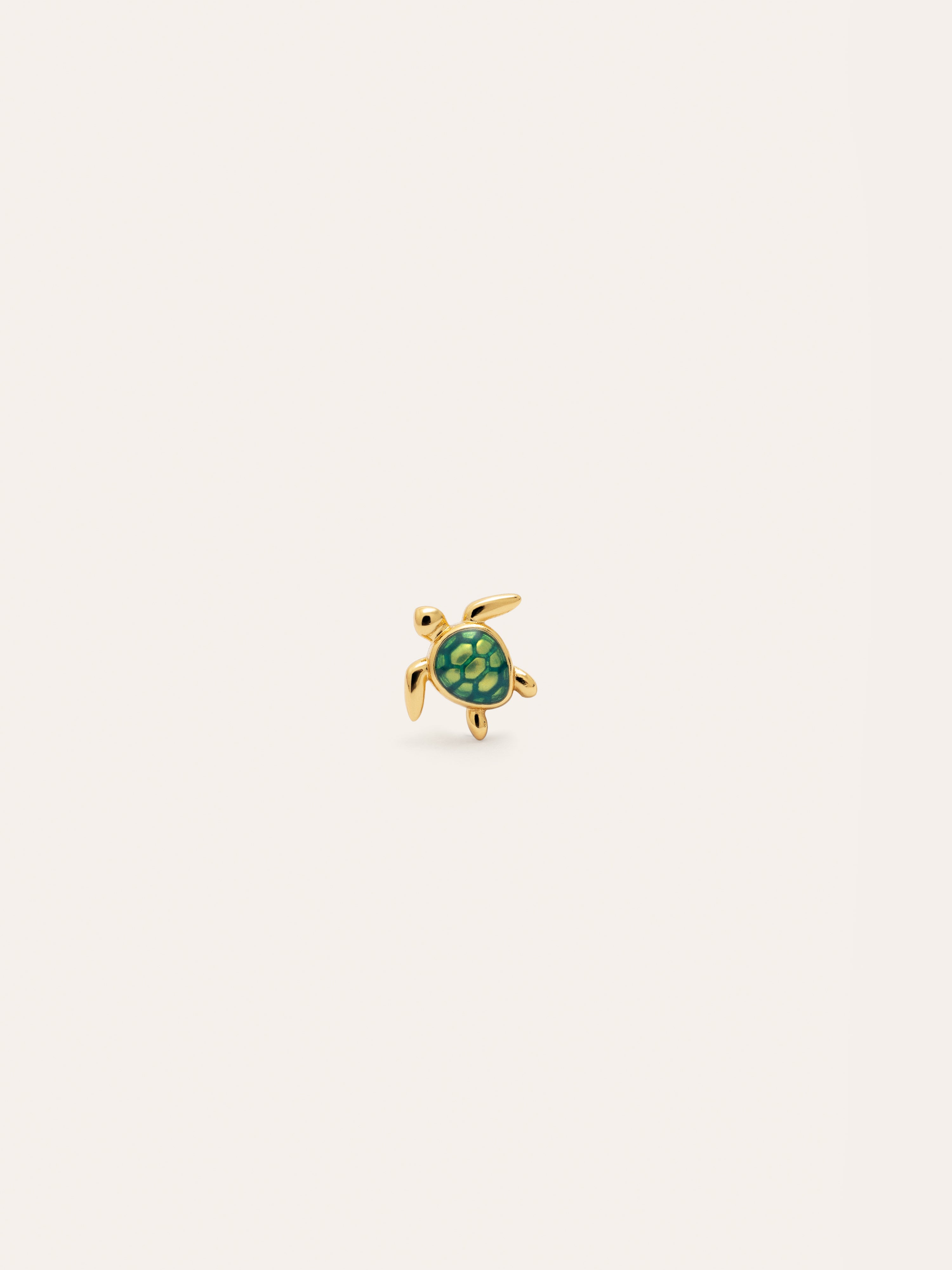 Turtle Gold Single Earring
