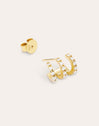 Trio Sparks Gold Single Earring