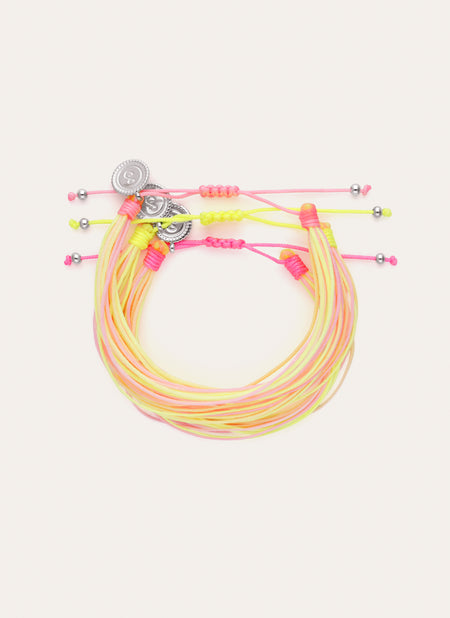 3er-Set Armbänder Sonnenaufgang Edelstahl