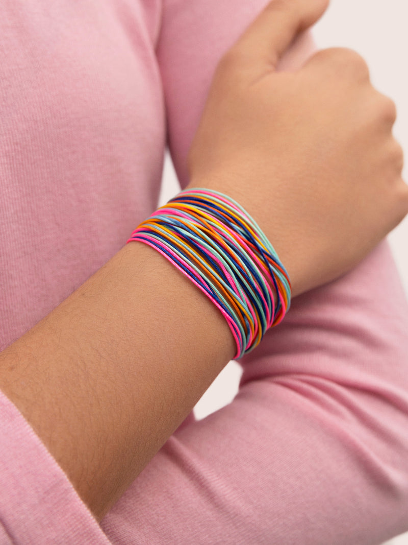 Set 3 Carla Rainbow Armbänder aus Stahl