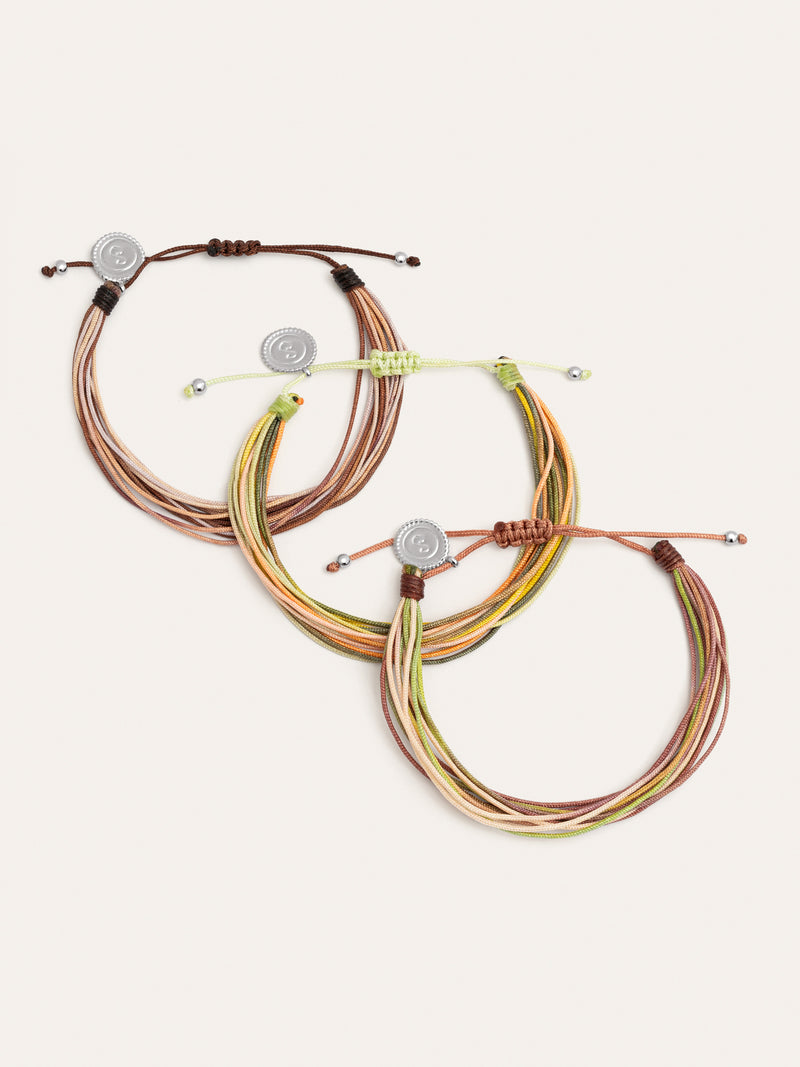 Pack 3 Bracelets Forest Rainbow Acier