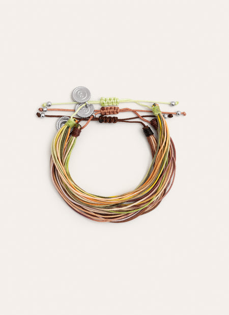 Pack 3 Pulseras Forest Rainbow Acero