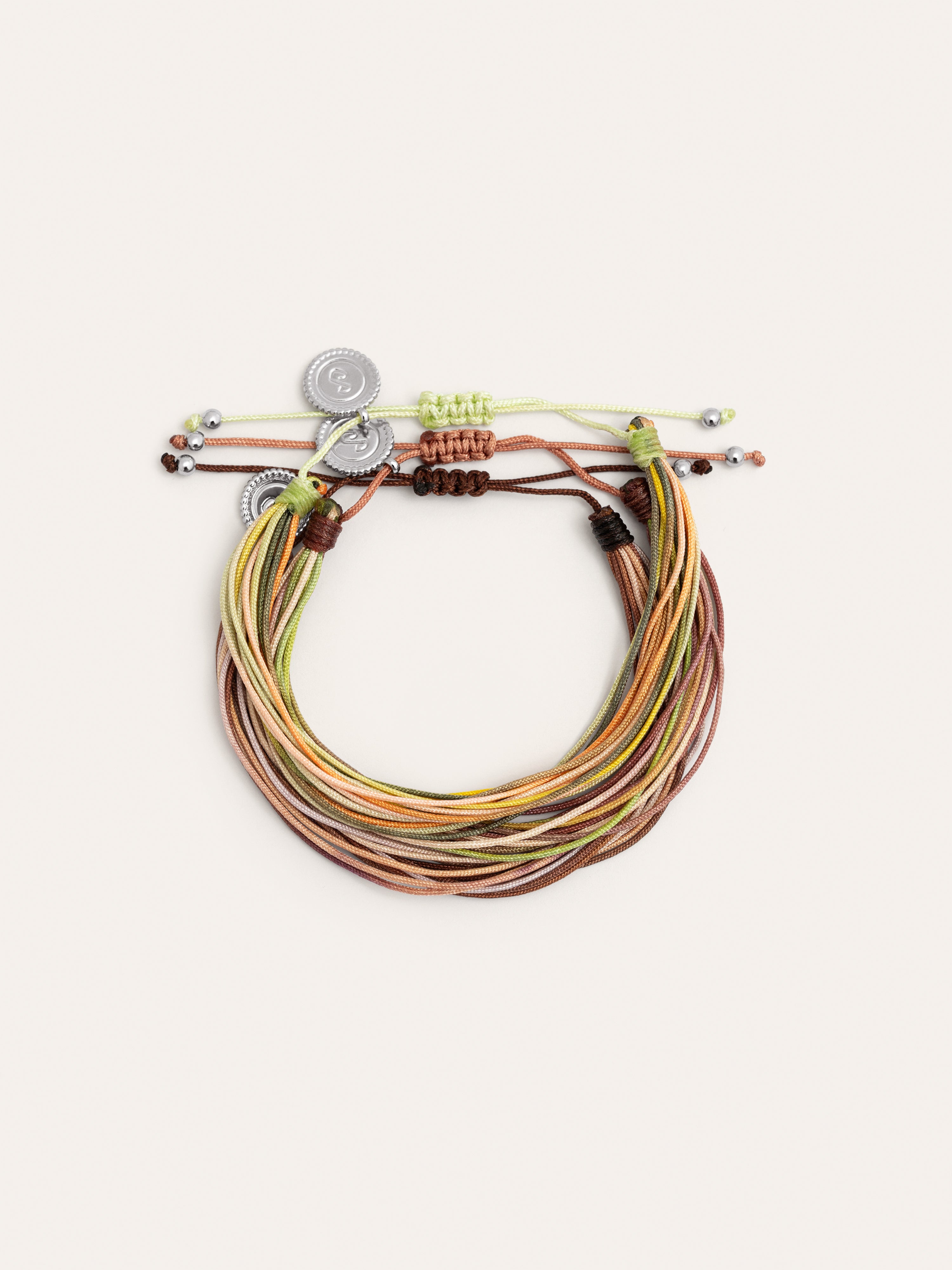 Forest Rainbow Stainless Steel 3 Bracelet Pack 