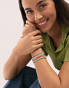 3er-Set Neon Rainbow Fruits Armbänder, Edelstahl