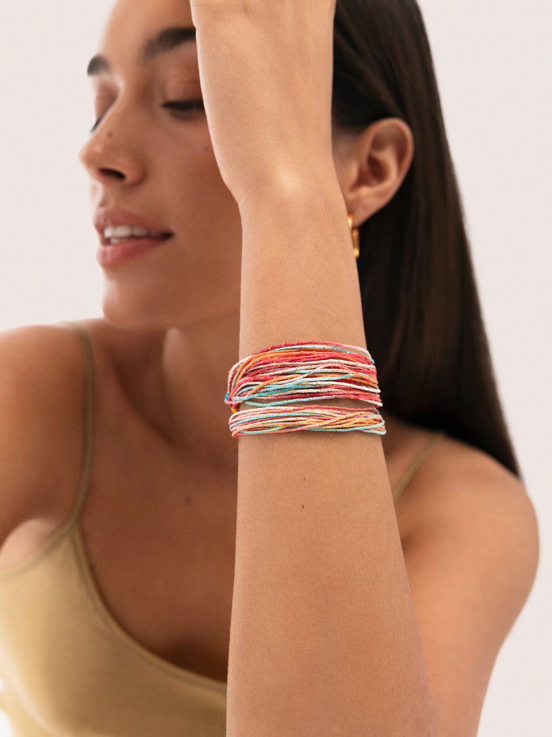 Set 3 Rainbow Spark Armbänder aus Stahl