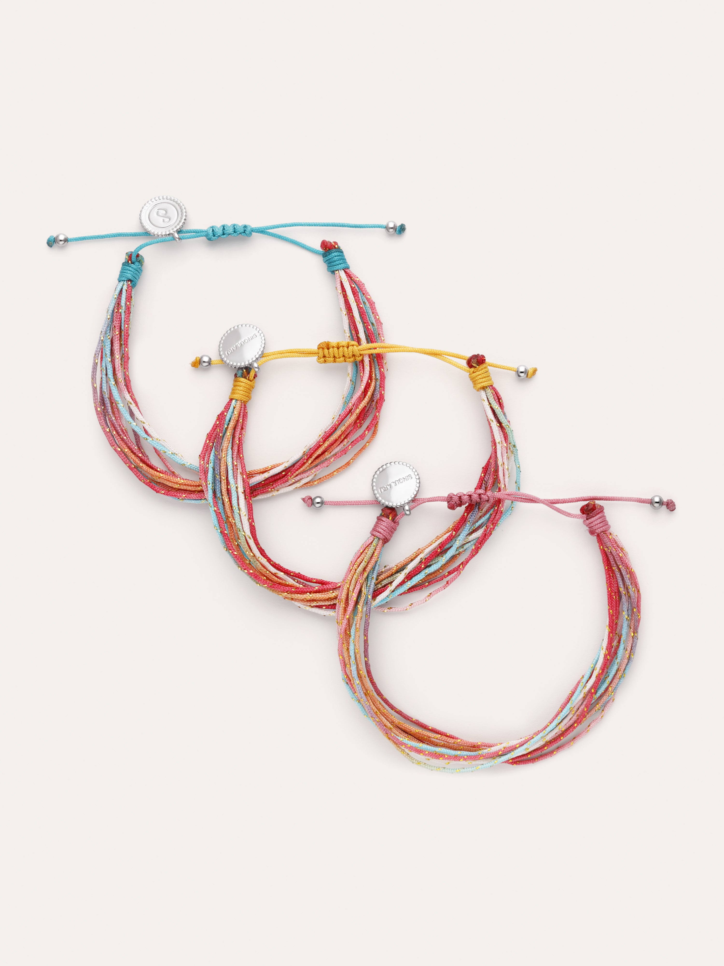 Set 3 Rainbow Spark Armbänder aus Stahl