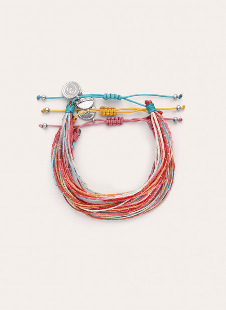 Pack 3 Pulseras Rainbow Spark Acero