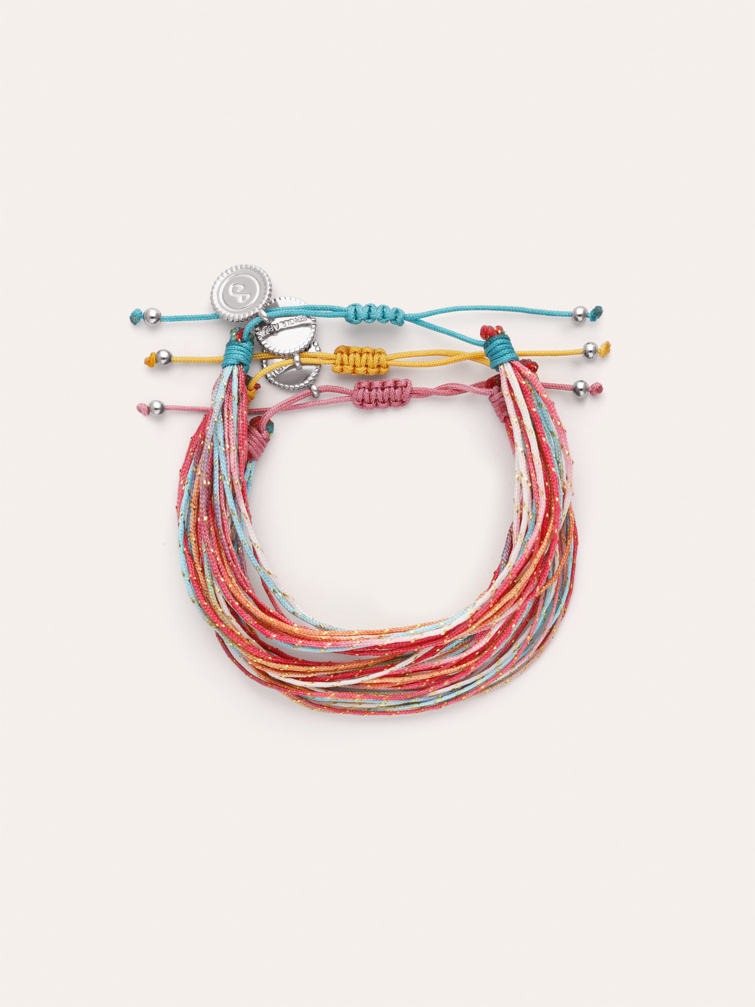 Set 3 Rainbow Spark Armbänder aus Stahl