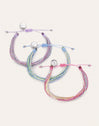 Set 3 Armbänder Sunset Spark aus Stahl