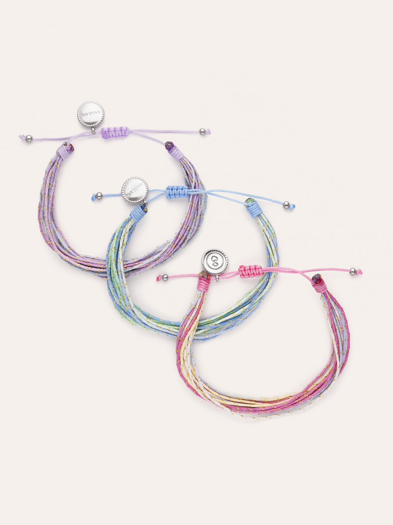 Set 3 Armbänder Sunset Spark aus Stahl