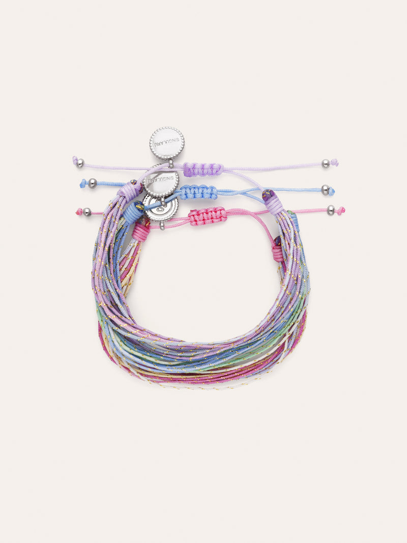 Set 3 Armbänder Sunset Spark aus Stahl