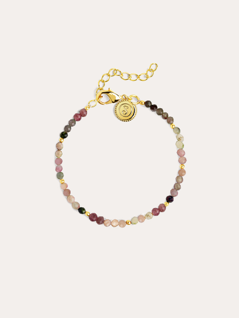 Bracelet Altea Dots Tourmaline Syra Acier Plaqué Or