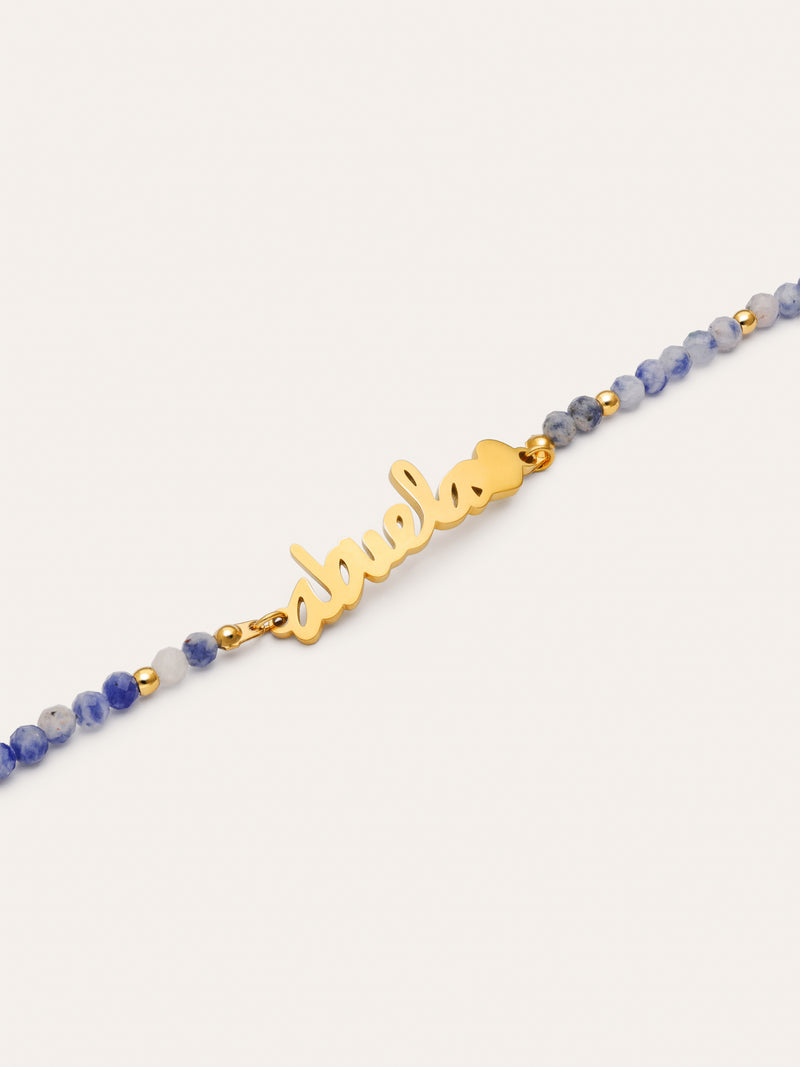 Armband Abuela Heart Kyanit Edelstahl vergoldet