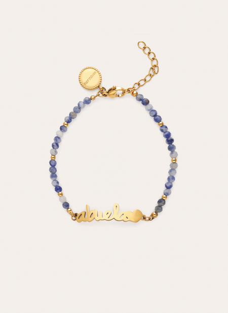 Armband Abuela Heart Kyanit Edelstahl vergoldet