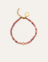 Amulet Rodocrosita Stainless Steel Gold Bracelet
