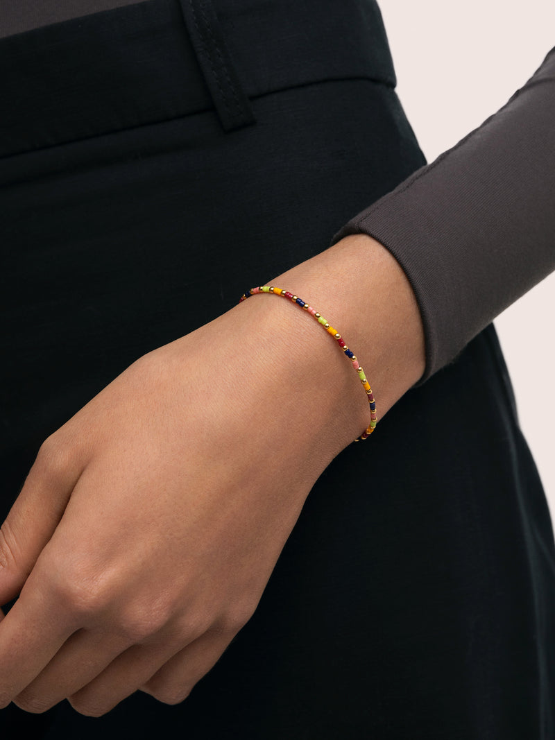 Bracelet Áura Colors Acier Plaqué Or