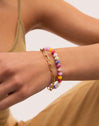 Pulseira Bali Chic Stones Aço Banhada a Ouro