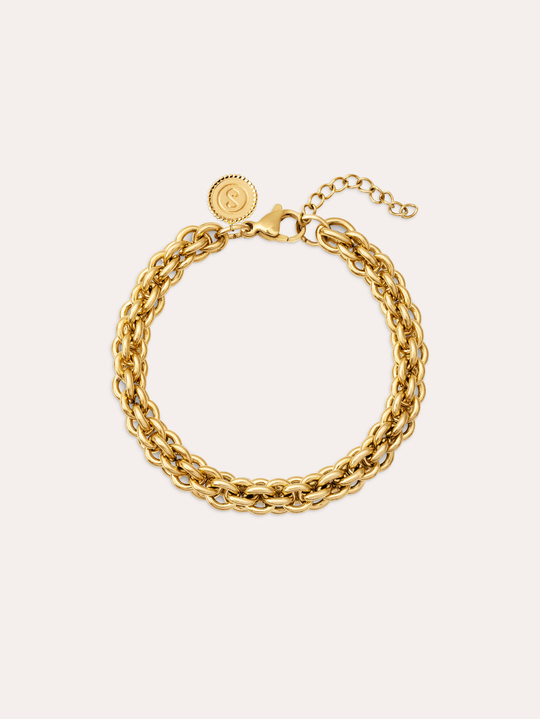 Pulsera Big Rope Acero Baño Oro – SINGULARU