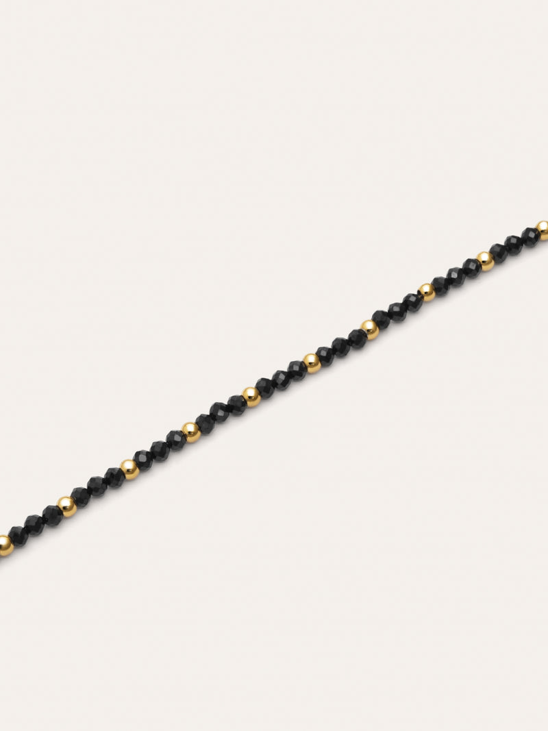 Pulsera Black Noite Acero Baño Oro