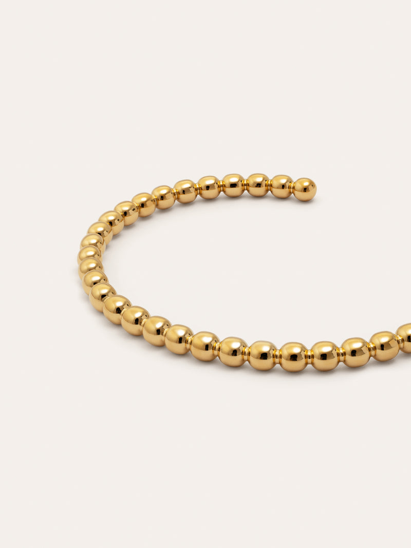 Bomb Armreif Edelstahl, vergoldet