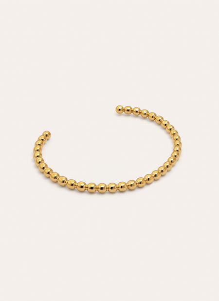 Brazalete Bomb Acero Baño Oro