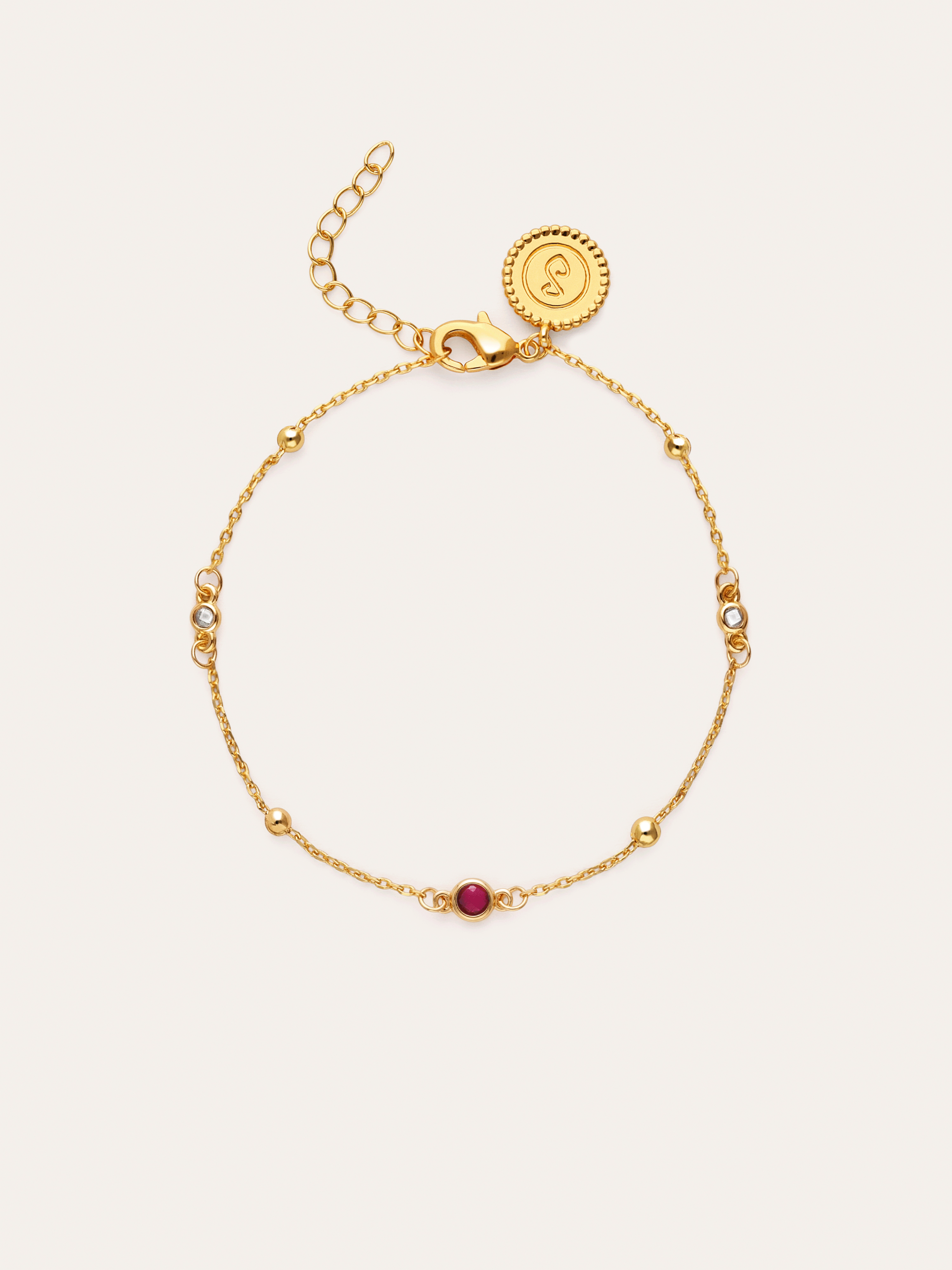 Pulsera Birthstone Baño Oro