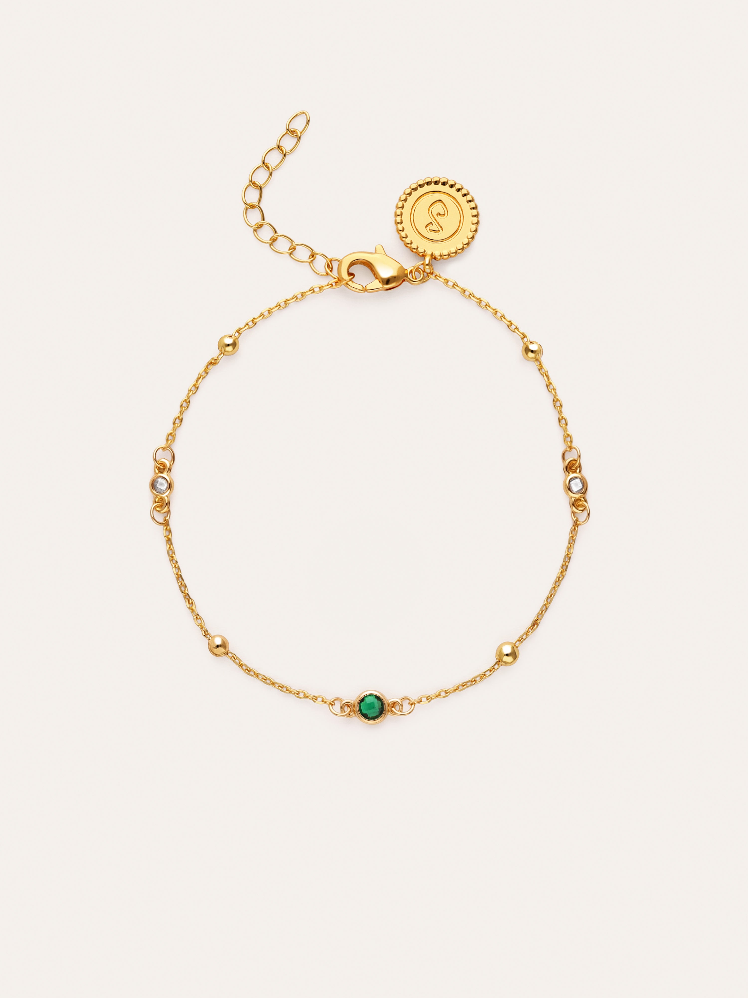 Pulsera Birthstone Baño Oro
