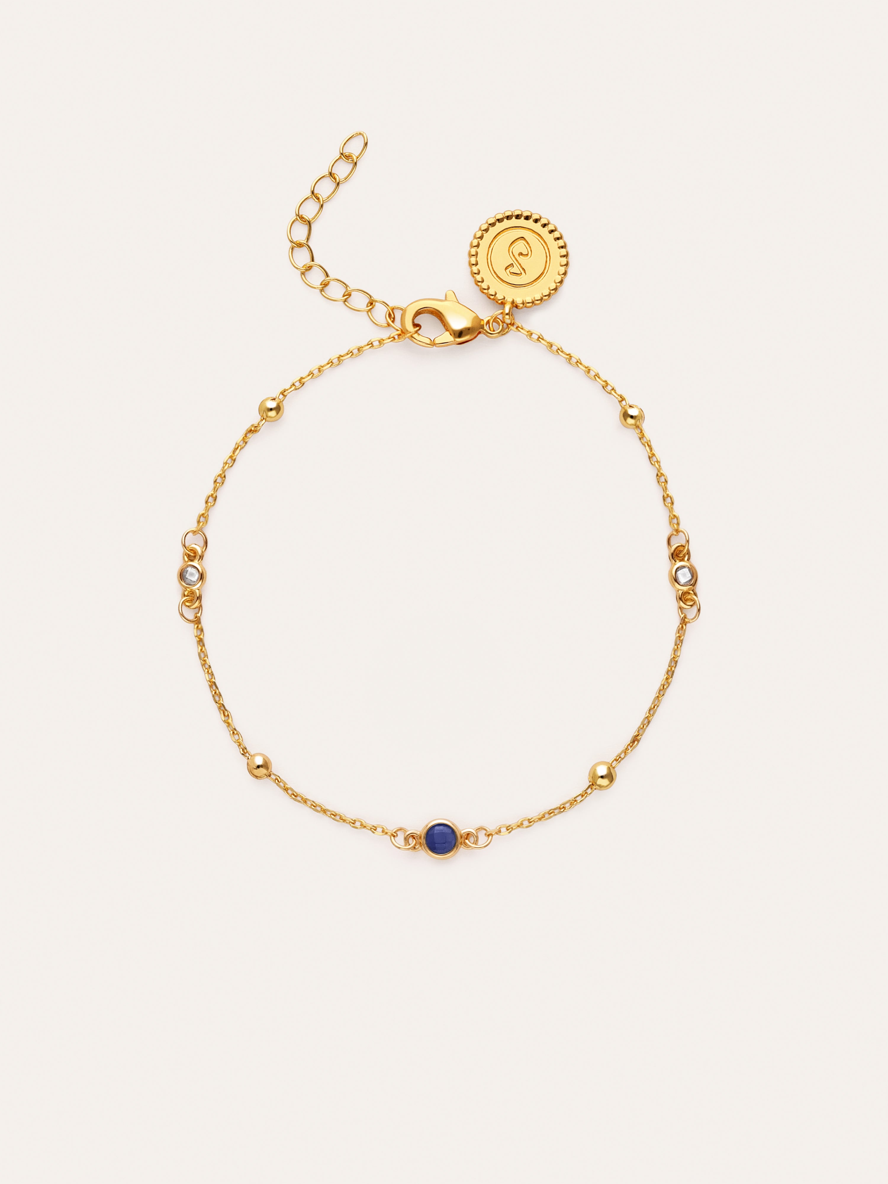 Pulsera Birthstone Baño Oro