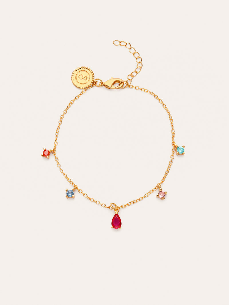 Bracelet Cascade Colors plaqué or
