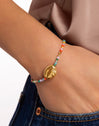 Pulsera Candy Colors Acero Baño Oro