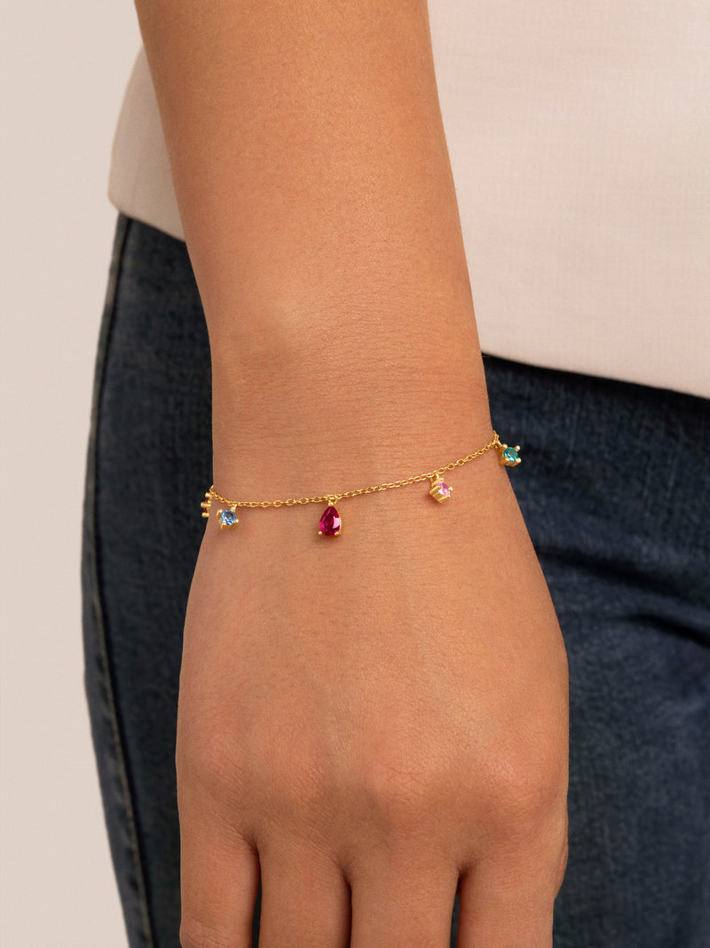 Cascade Colors Armband Silber, vergoldet