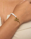 Chic Pearl Stainless Steel Gold Bracelet