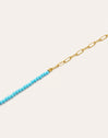 Chic Turquoise Stainless Steel Gold Bracelet