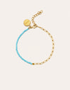 Chic Turquoise Stainless Steel Gold Bracelet