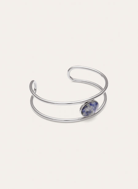 Bracciale Rigido Cianite Acciaio