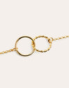 Pulsera Circles Twist Baño Oro